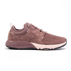 Chaussures cuir marche urbaine femme Actiwalk Confort Leather rose