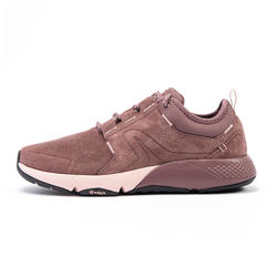 Chaussures cuir marche urbaine femme Actiwalk Confort Leather rose