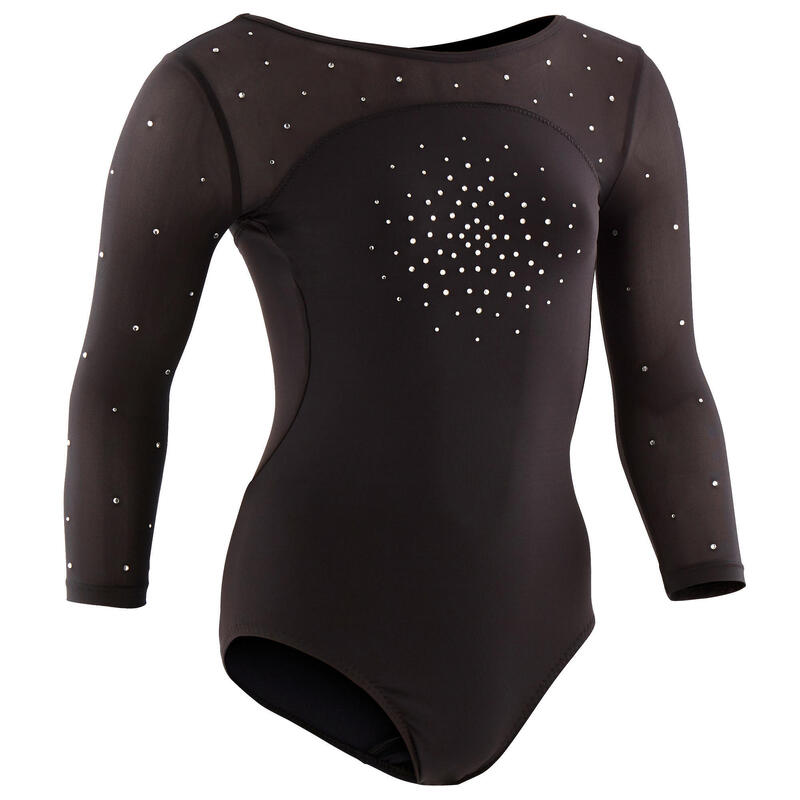 Maillot de ginástica menina preto