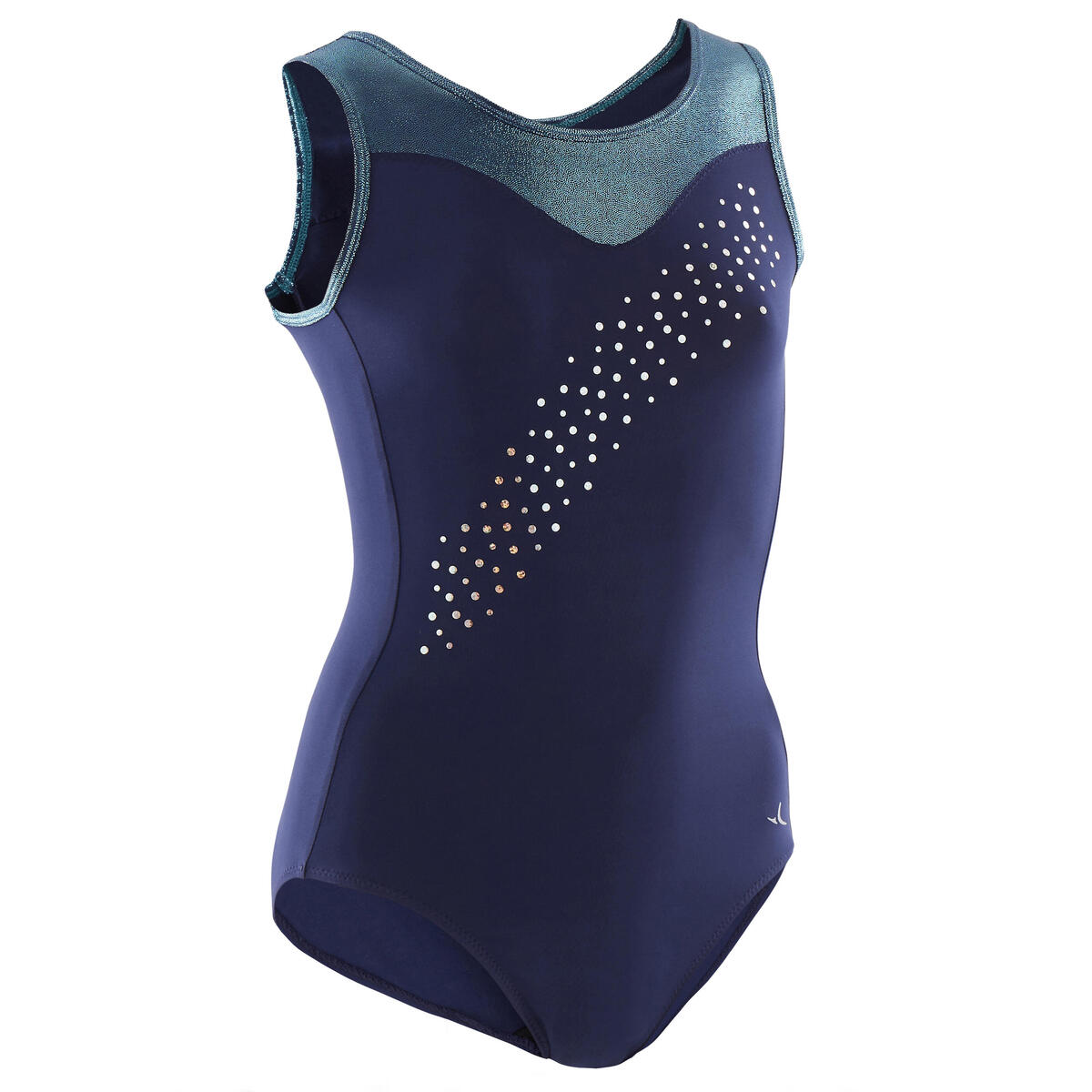 Justaucorps sans manche turquoise Gymnastique Artistique Féminine
