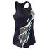 Long Fitness Tank Top - Navy Blue