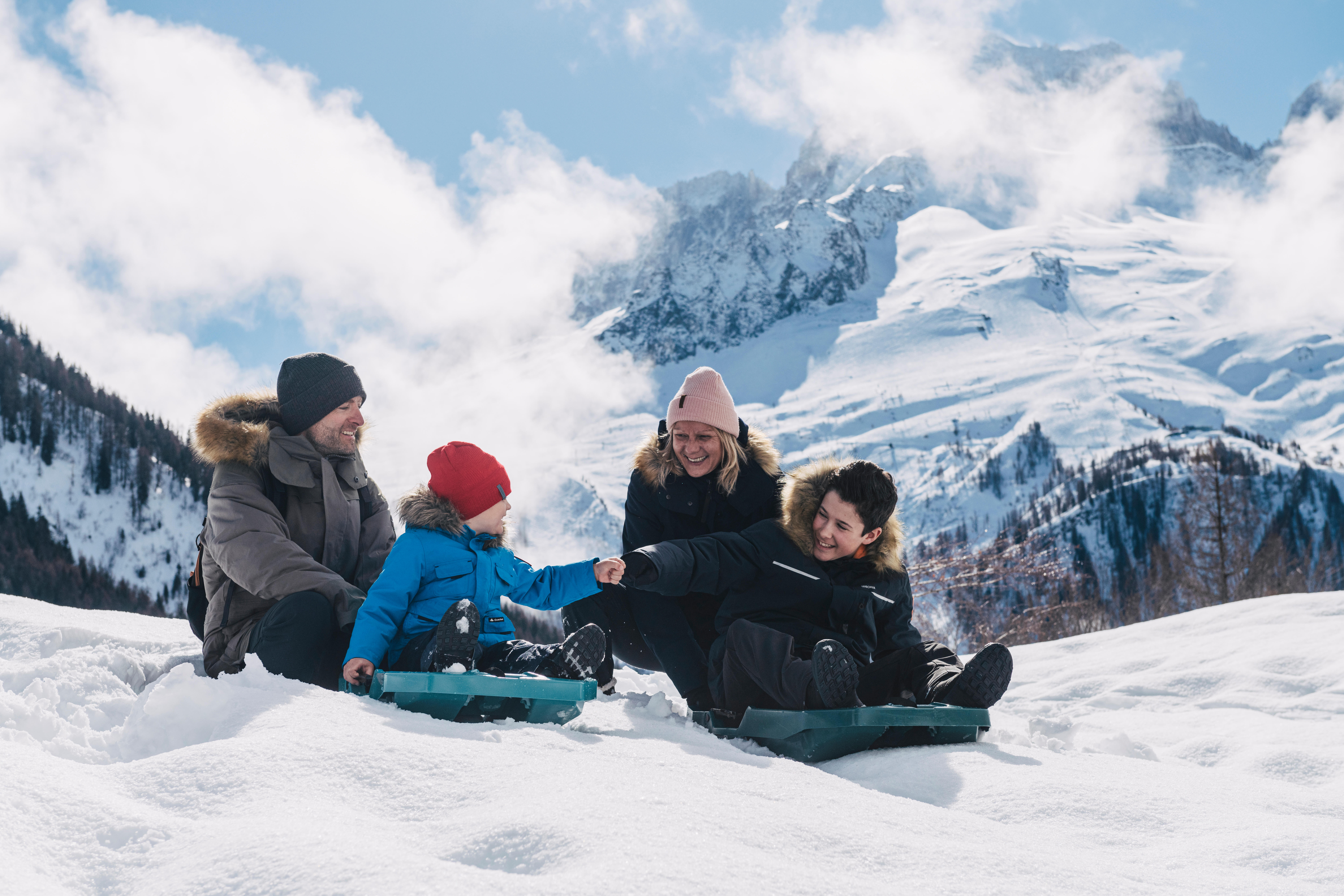 Kids’ Winter Boots - SH 100 Black - QUECHUA