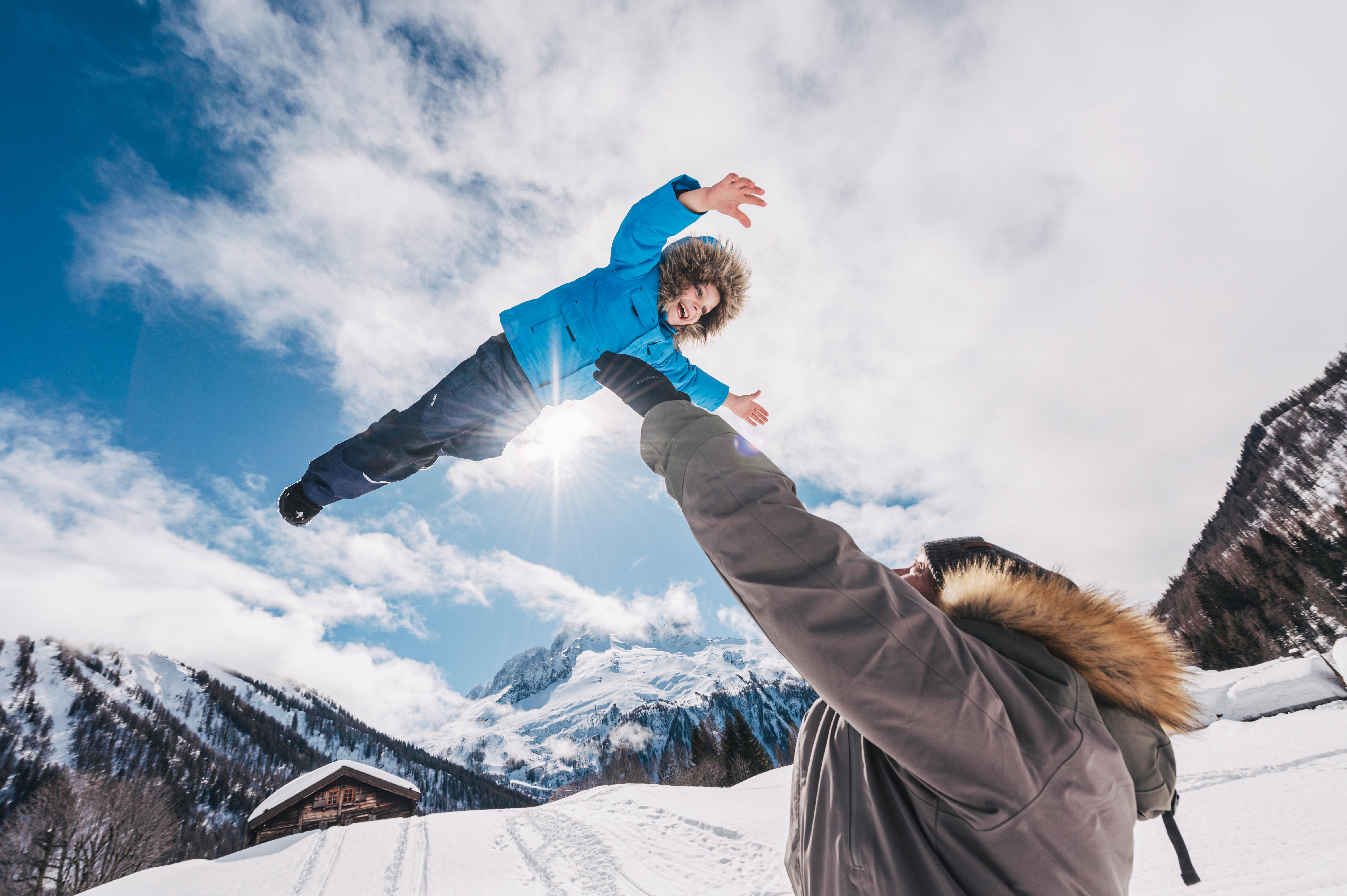 Kids’ Winter Boots - SH 100 Black - QUECHUA