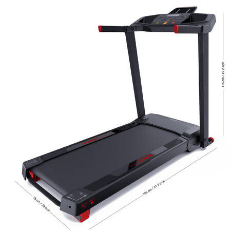 Smart Compact Treadmill RUN100E - 14 km/jam, 45⨯120 cm