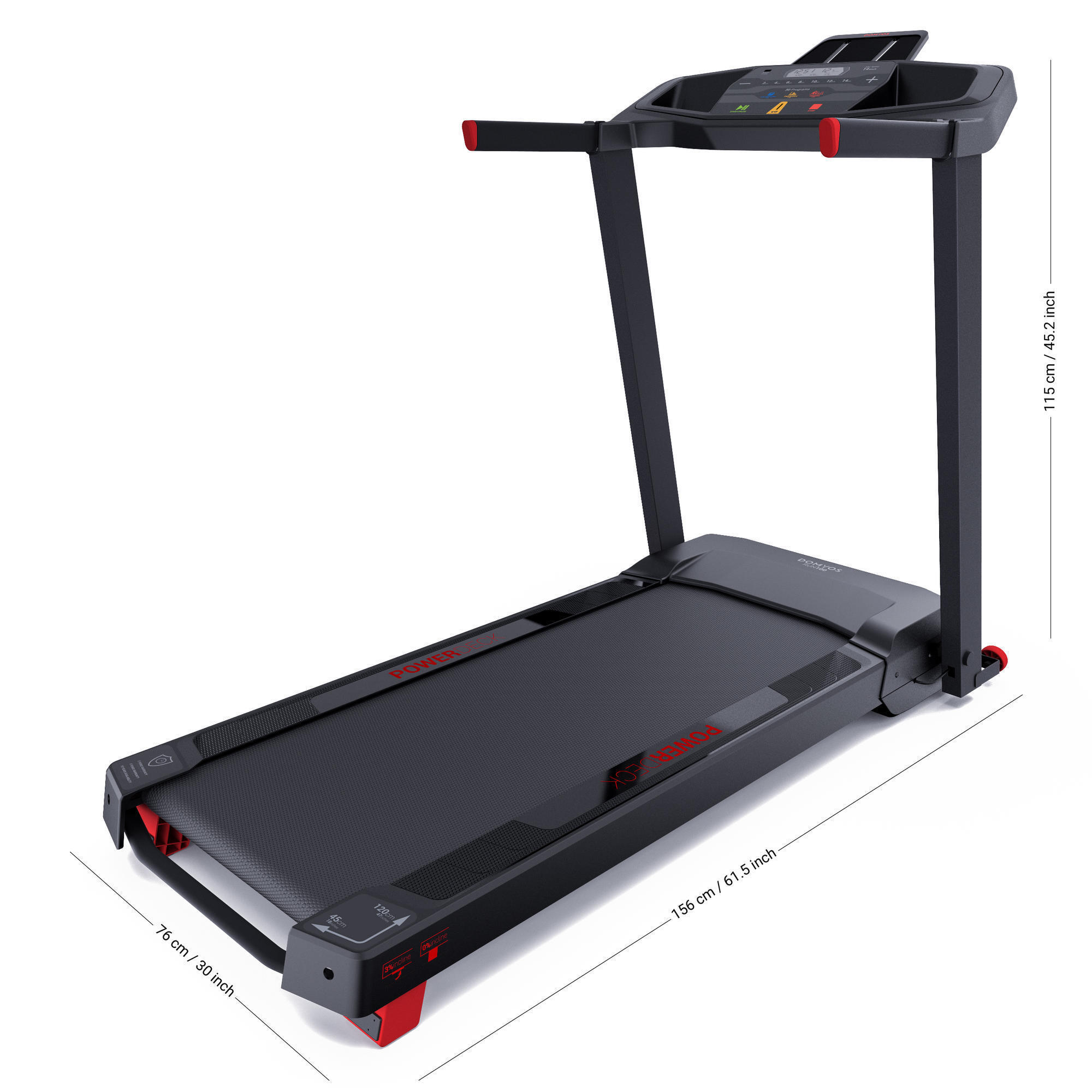 Smart Compact Treadmill RUN100E - 14 km/h, 45⨯120 cm 5/11