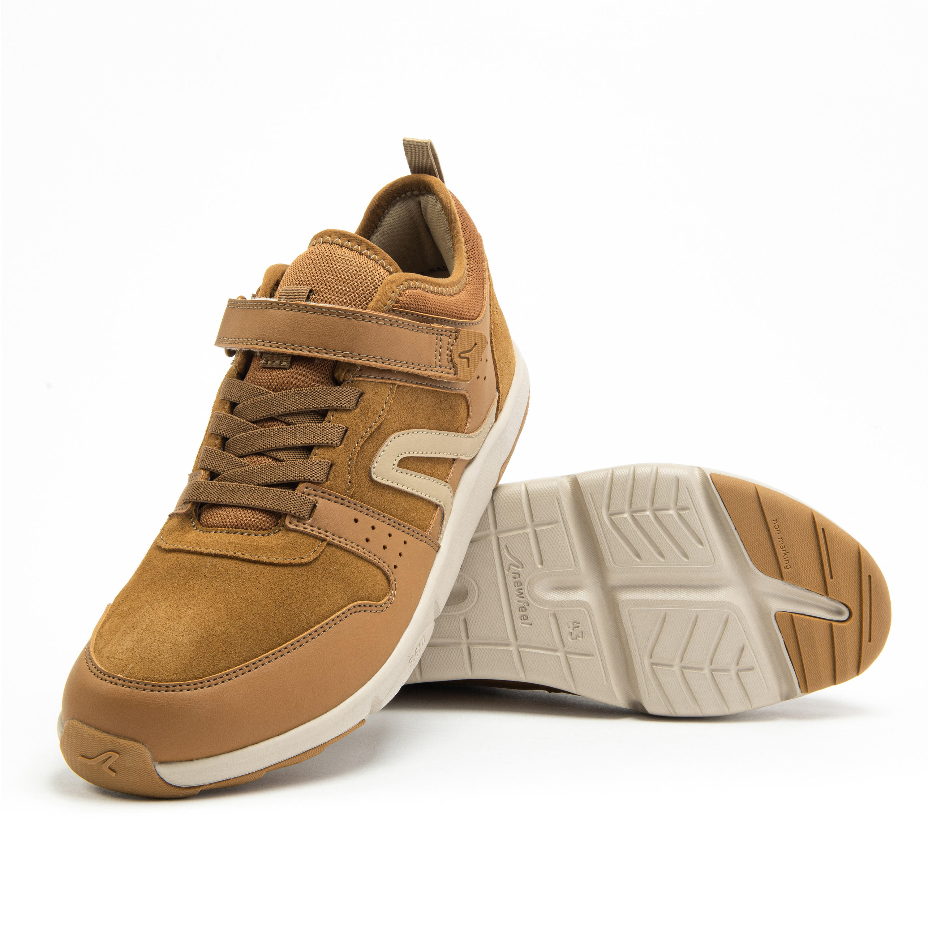 Actiwalk Easy Leather Men's Urban Walking Shoes - Camel 13/26