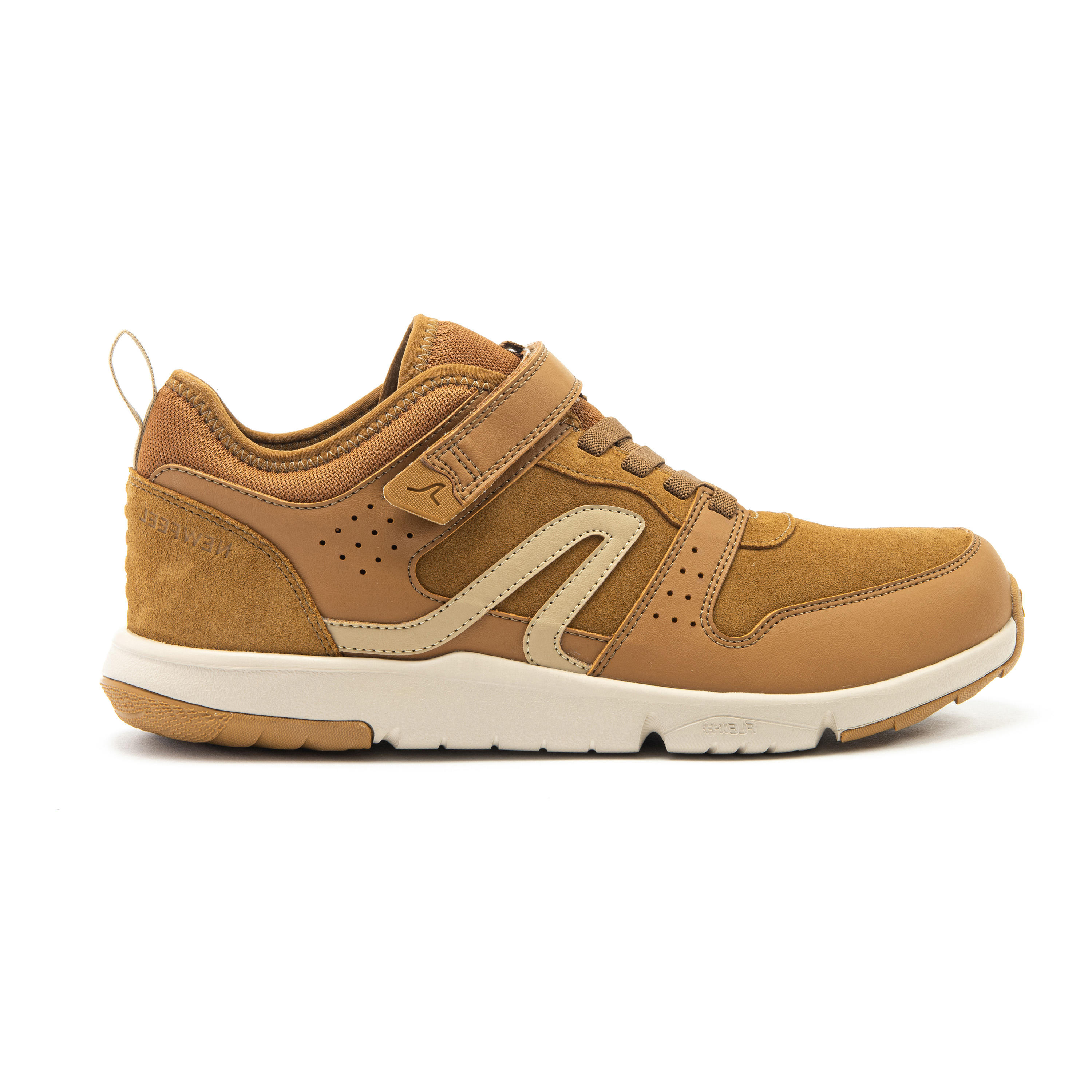 DECATHLON Pánska obuv Actiwalk Easy Leather na mestskú chôdzu kožená svetlohnedá 48 · záber 12