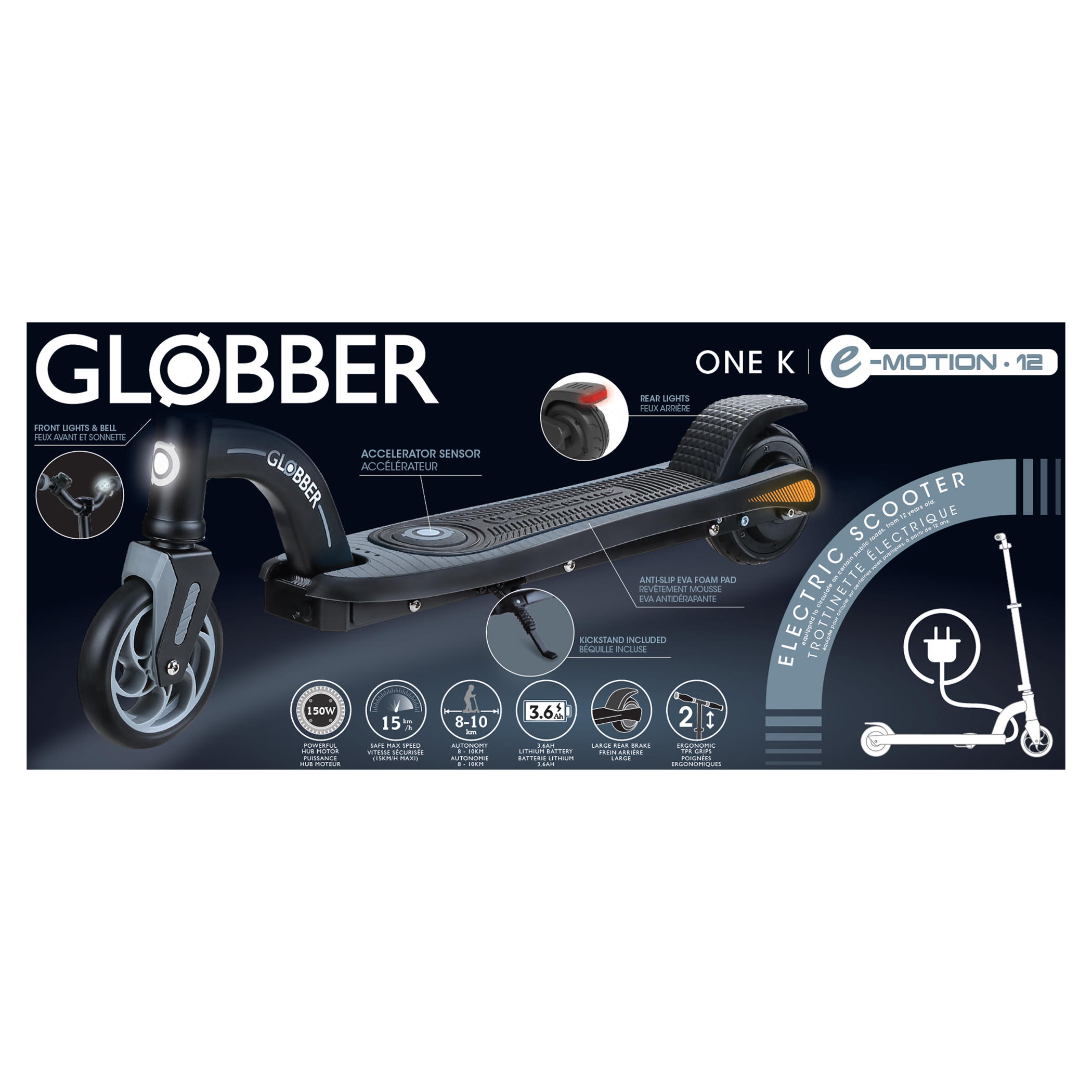 Segunda vida - Patinete Eléctrico Niños Globber E12 5/6