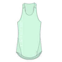 Long Fitness Tank Top - Green