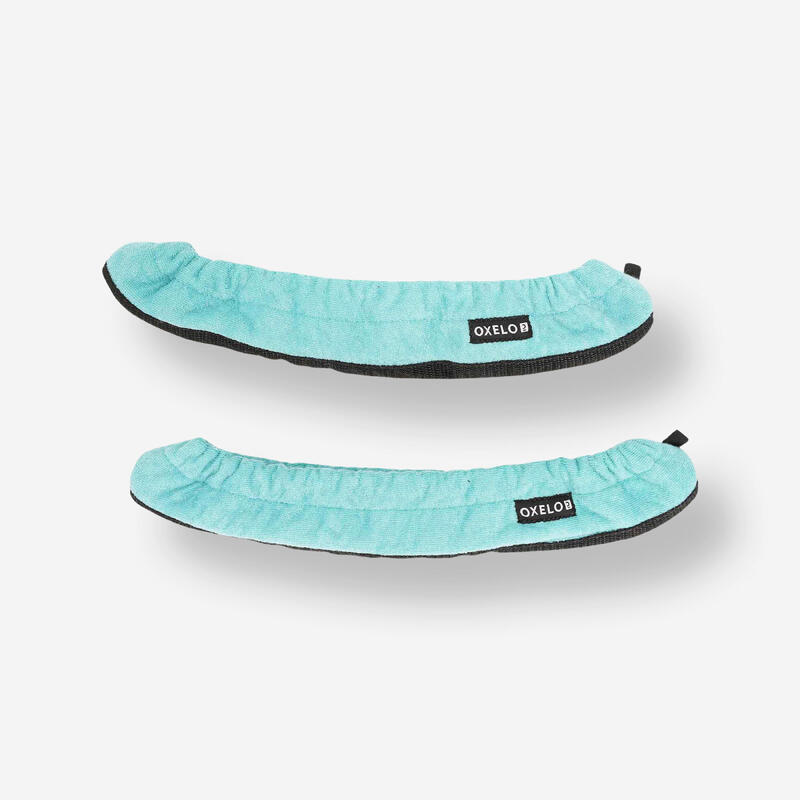 Cubre cuchilla patines sobre hielo turquesa 