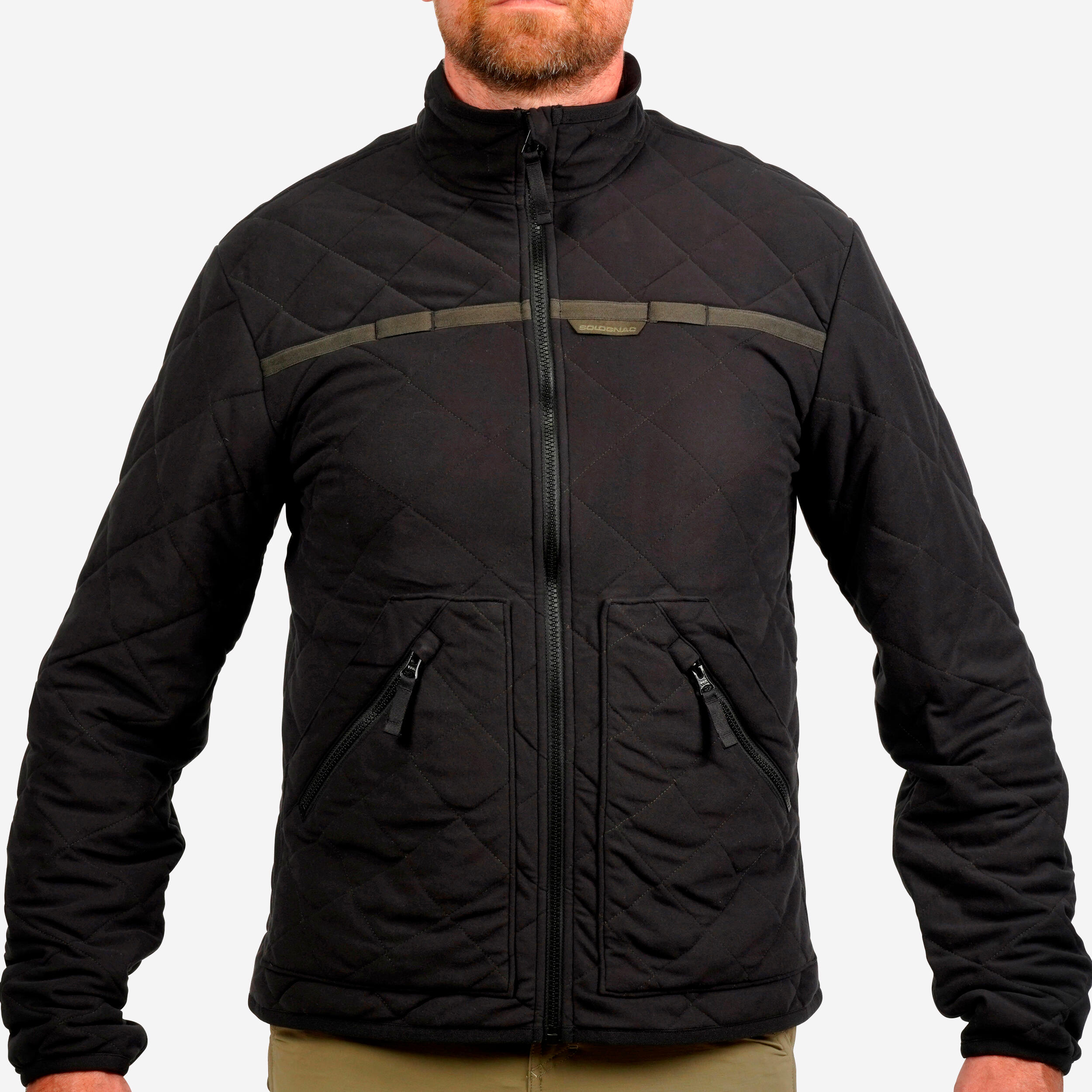 500 black silent quilted jacket