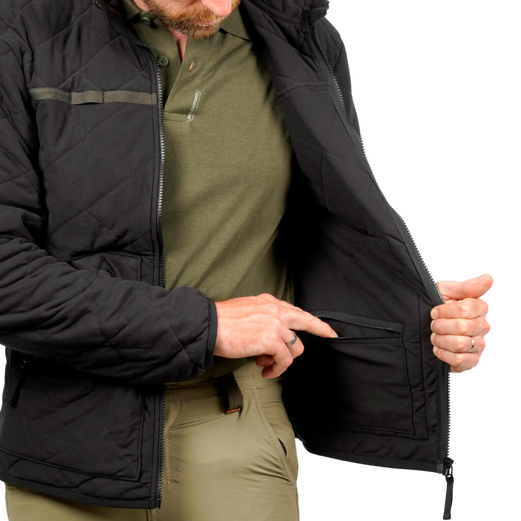 Silent padded jacket 500 black.