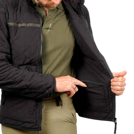 Silent padded Jacket black 500