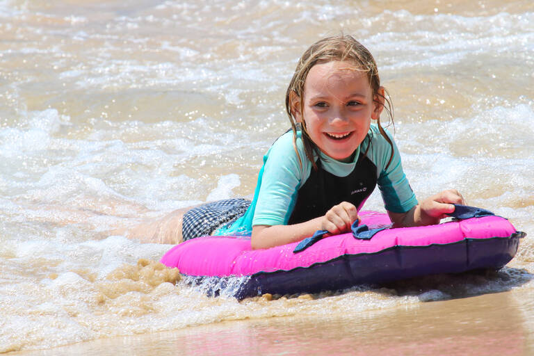 Kid's inflatable bodyboard for 4-8 year-olds (15-25 kg) - pink