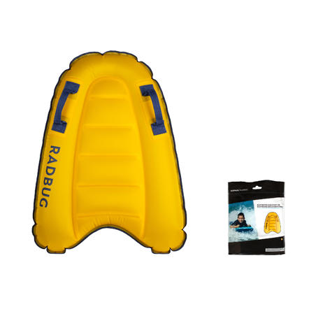 Kids' Discovery Inflatable Bodyboard - Yellow 4-8 years (15-25 kg)