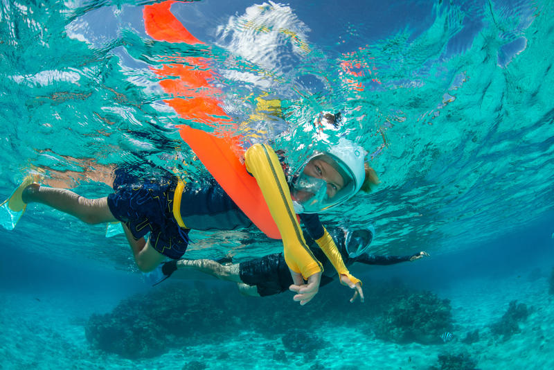 Inflatable snorkelling float - Orange