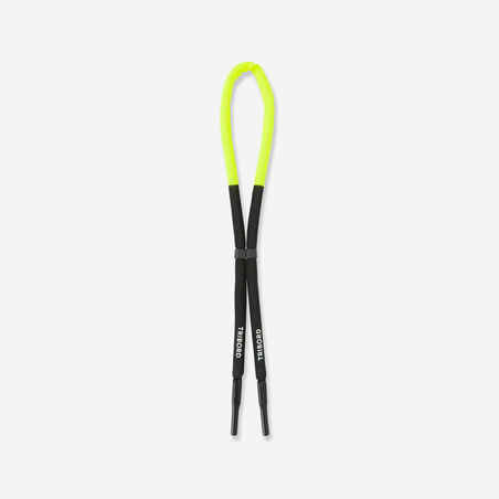 Adult Sailing Floating Cord Retainer - Black Yellow