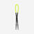 Cordon flottant de voile adulte noir jaune