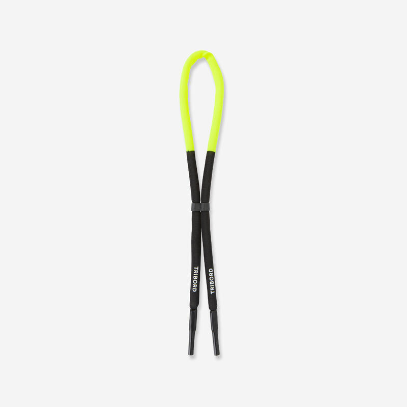 Adult Sailing Floating Cord Retainer - Black Yellow - Decathlon