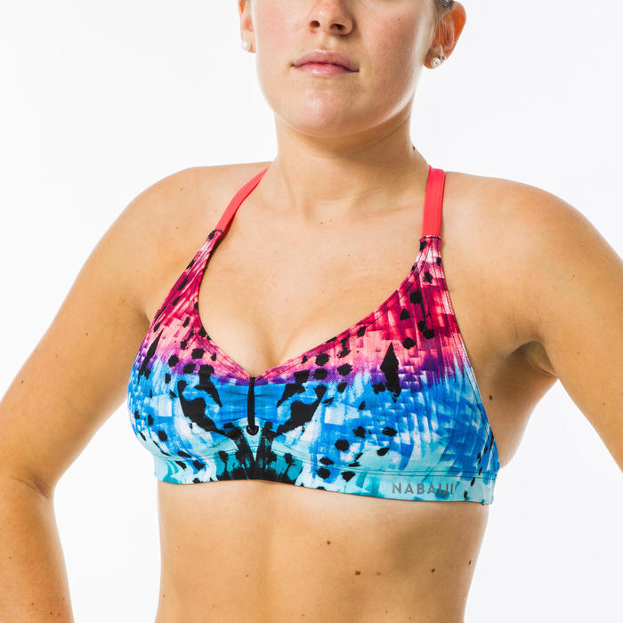 Brassiere De Natation Femme Ultra Resistante Au Chlore Jana Gani Bleu Nabaiji Decathlon