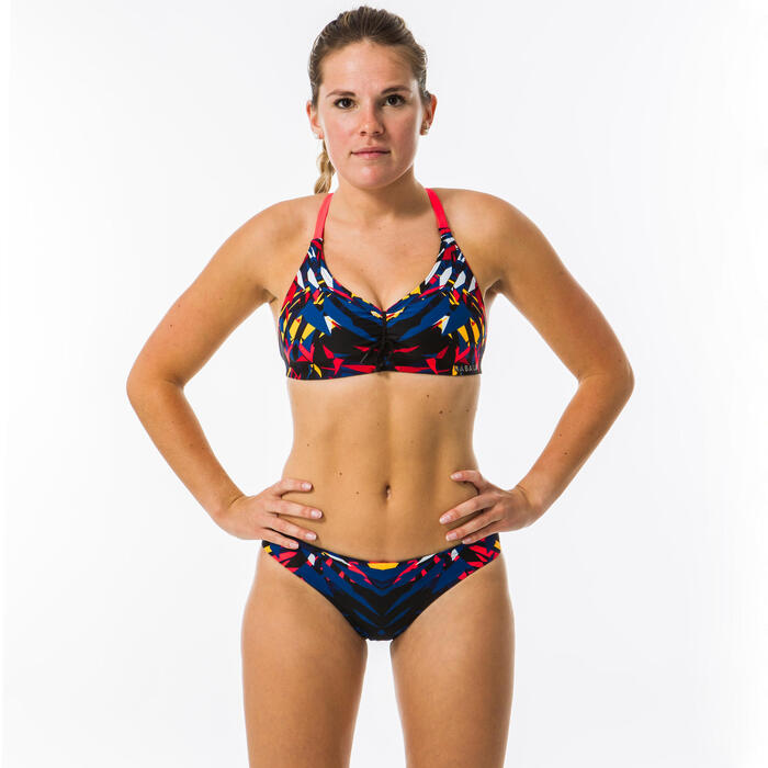 Brassiere De Natation Femme Ultra Resistante Au Chlore Jana Gani Bleu Nabaiji Decathlon