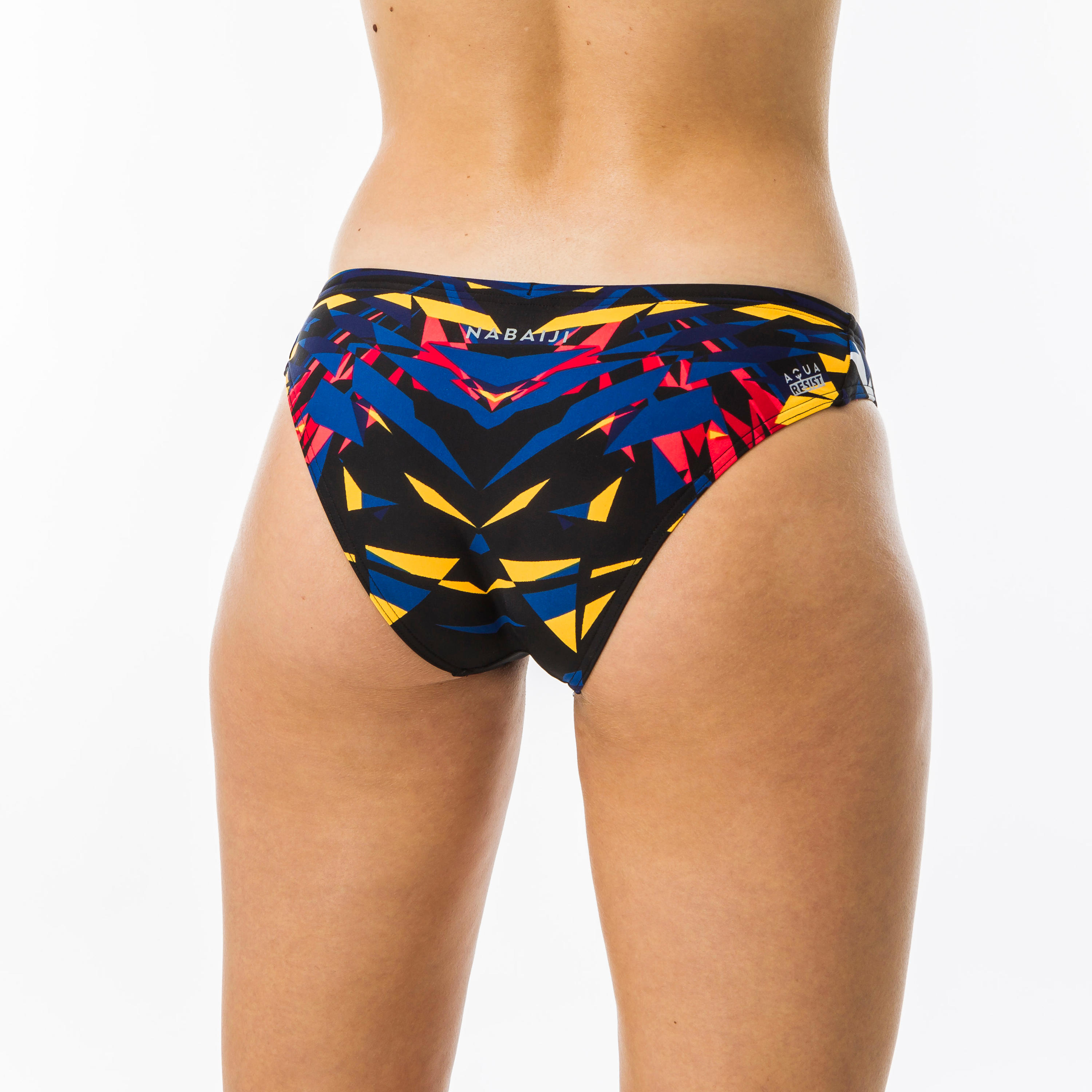 Bikinibroekje voor zwemmen Jana zwart/blauw/rood 3/8
