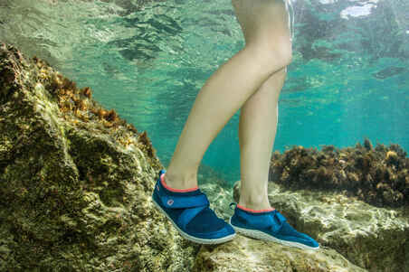 Rip tab Aquashoes for Adults - Aquashoes 500 Blue Pink