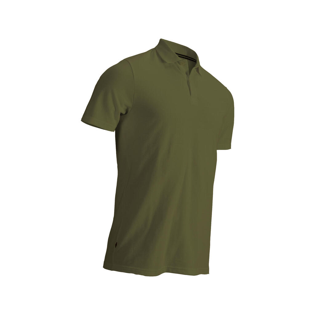 Golf Poloshirt kurzarm MW500 Herren khaki 