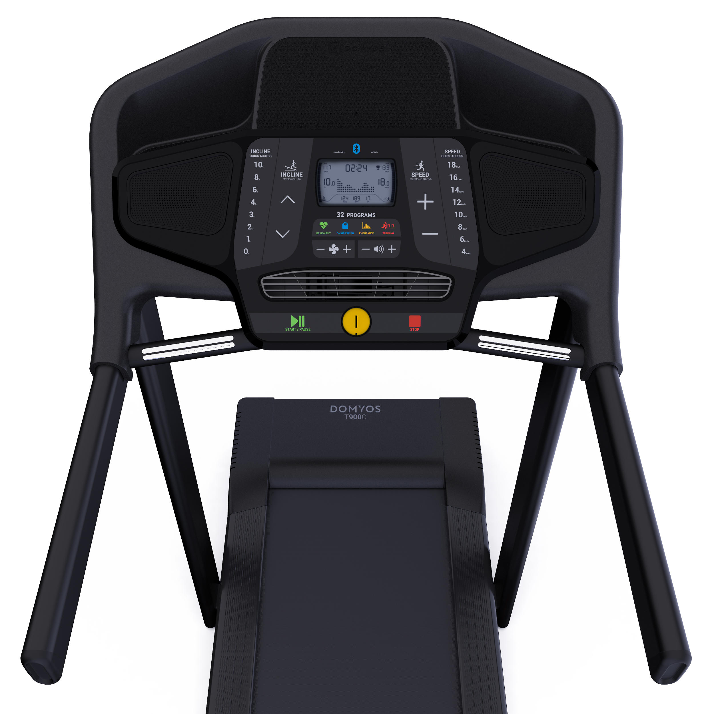 Treadmill 18 km/h (11 mph) - T 900 - DOMYOS