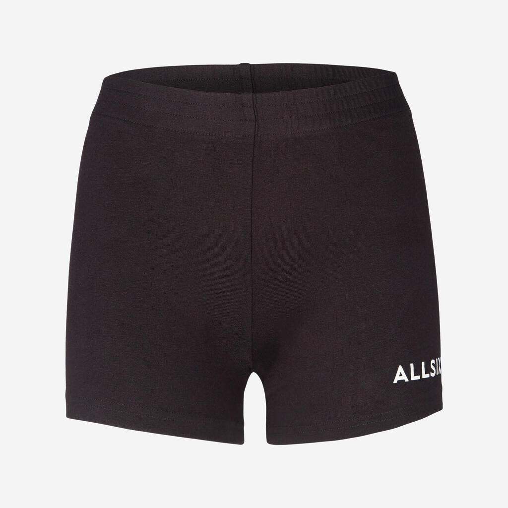 V100 Girls' Volleyball Shorts - Black