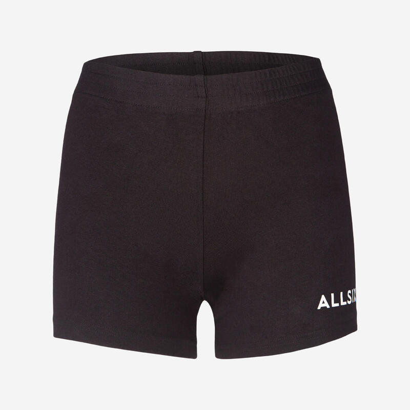 VOLLEYBALSHORT VOOR MEISJES V100 ZWART