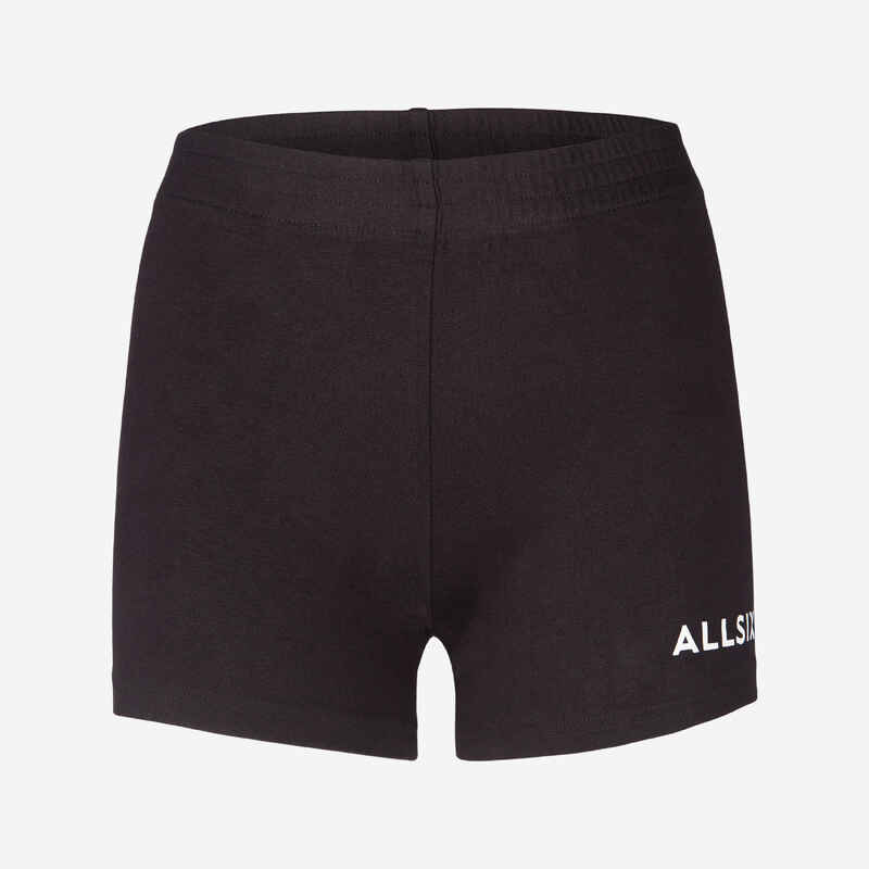 V100 Girls' Volleyball Shorts - Black