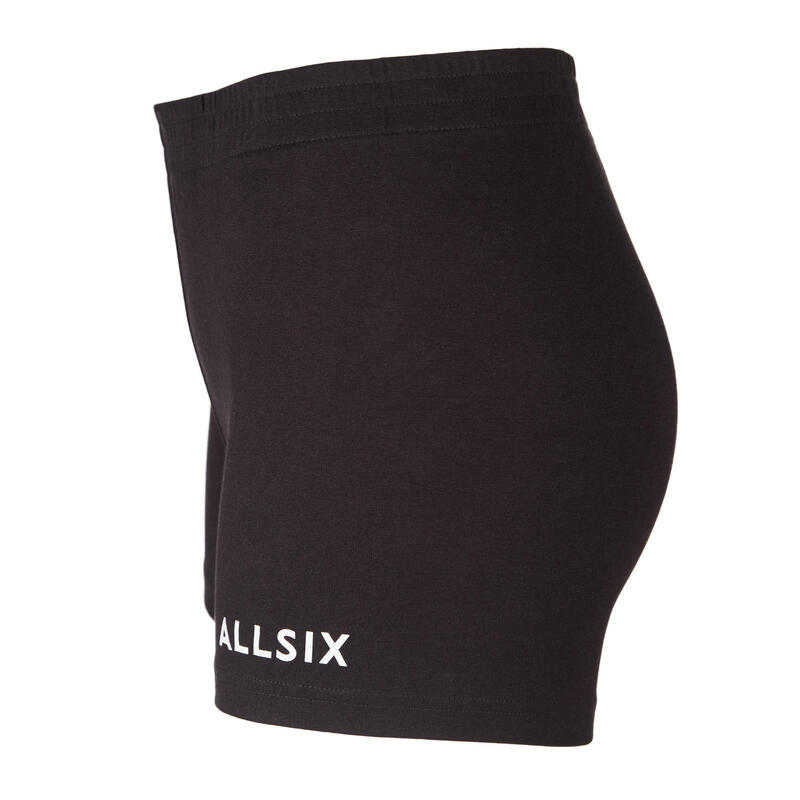 VOLLEYBALSHORT VOOR MEISJES V100 ZWART