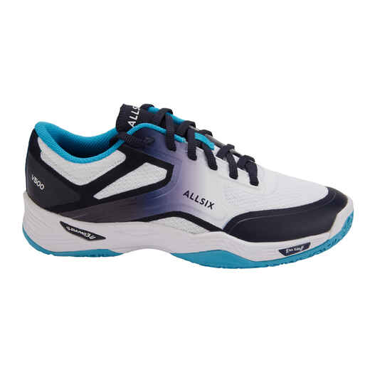 
      Volleyballschuhe V500 Damen weiss/blau/türkis
  