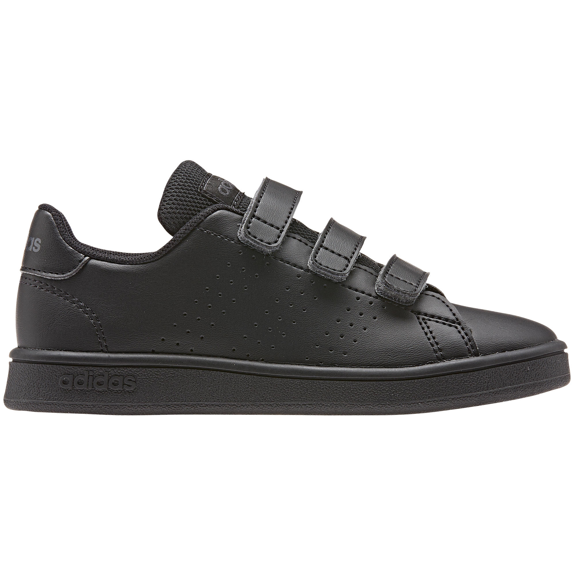 Kids' Tennis Shoes Advantage Clean - Black ADIDAS - Decathlon