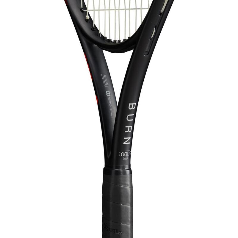Felnőtt teniszütő Burn 100LS V4, fekete,narancssárga, 280 g