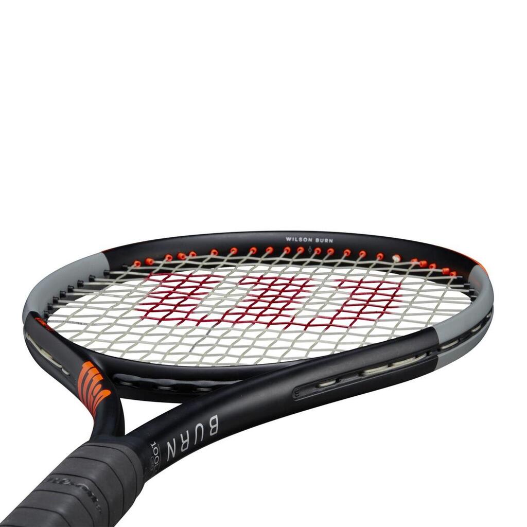 TENISKI REKET BURN 100LS V4 280 g ZA ODRASLE - CRNO/NARANDŽASTI