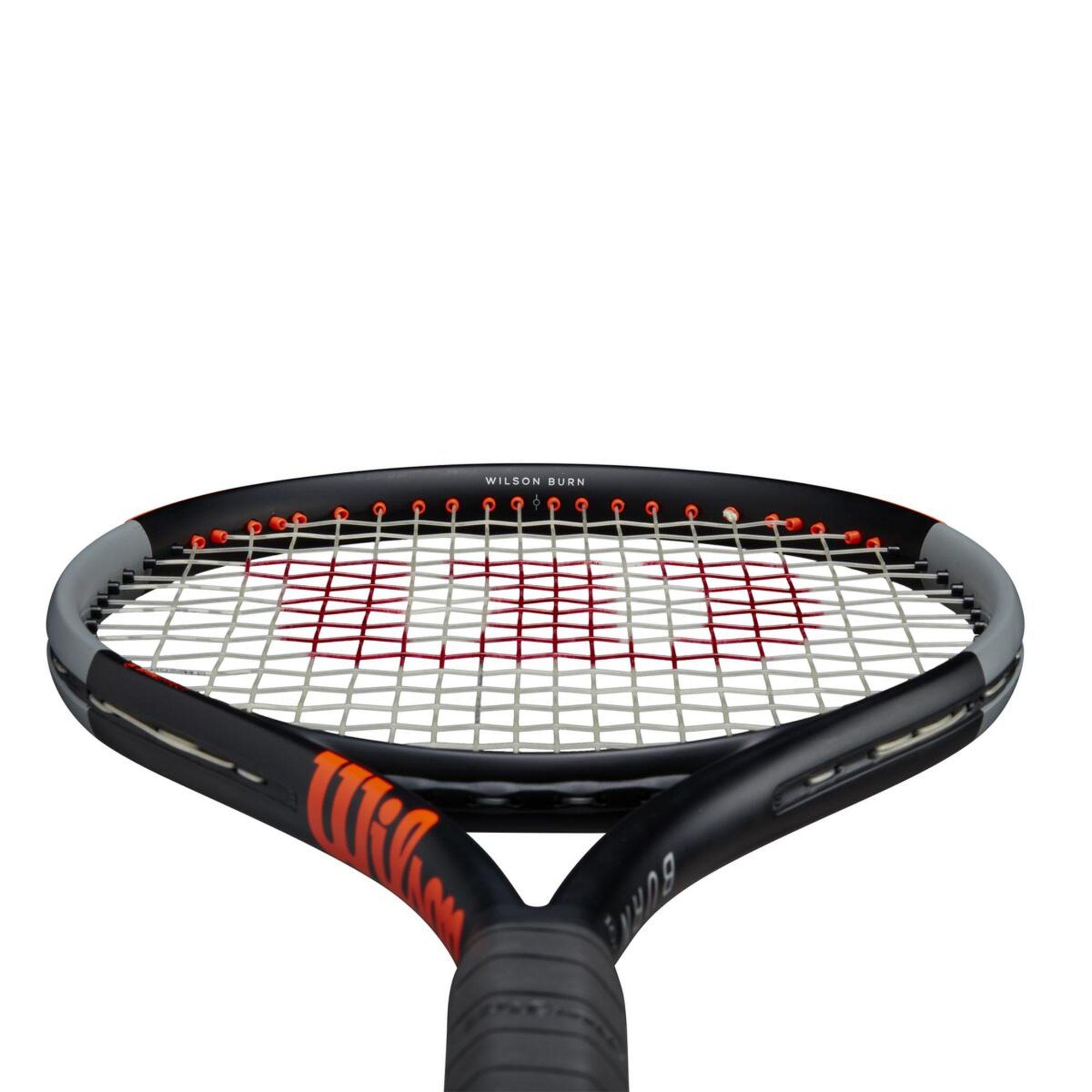Adult Tennis Racket Burn 100LS V4 280 g - Black/Orange 6/8