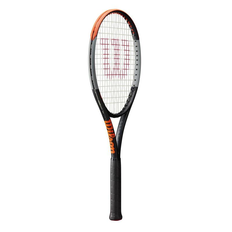 Racchetta tennis adulto Wilson BURN 100LS V4 280g nero-arancione