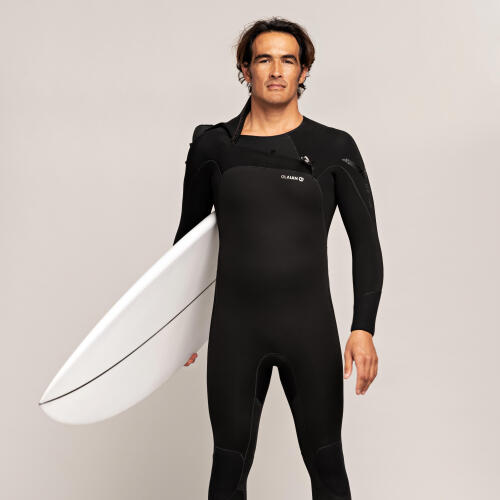 Surf Wetsuit 900 Neoprene 5/4 mm Men's hood.