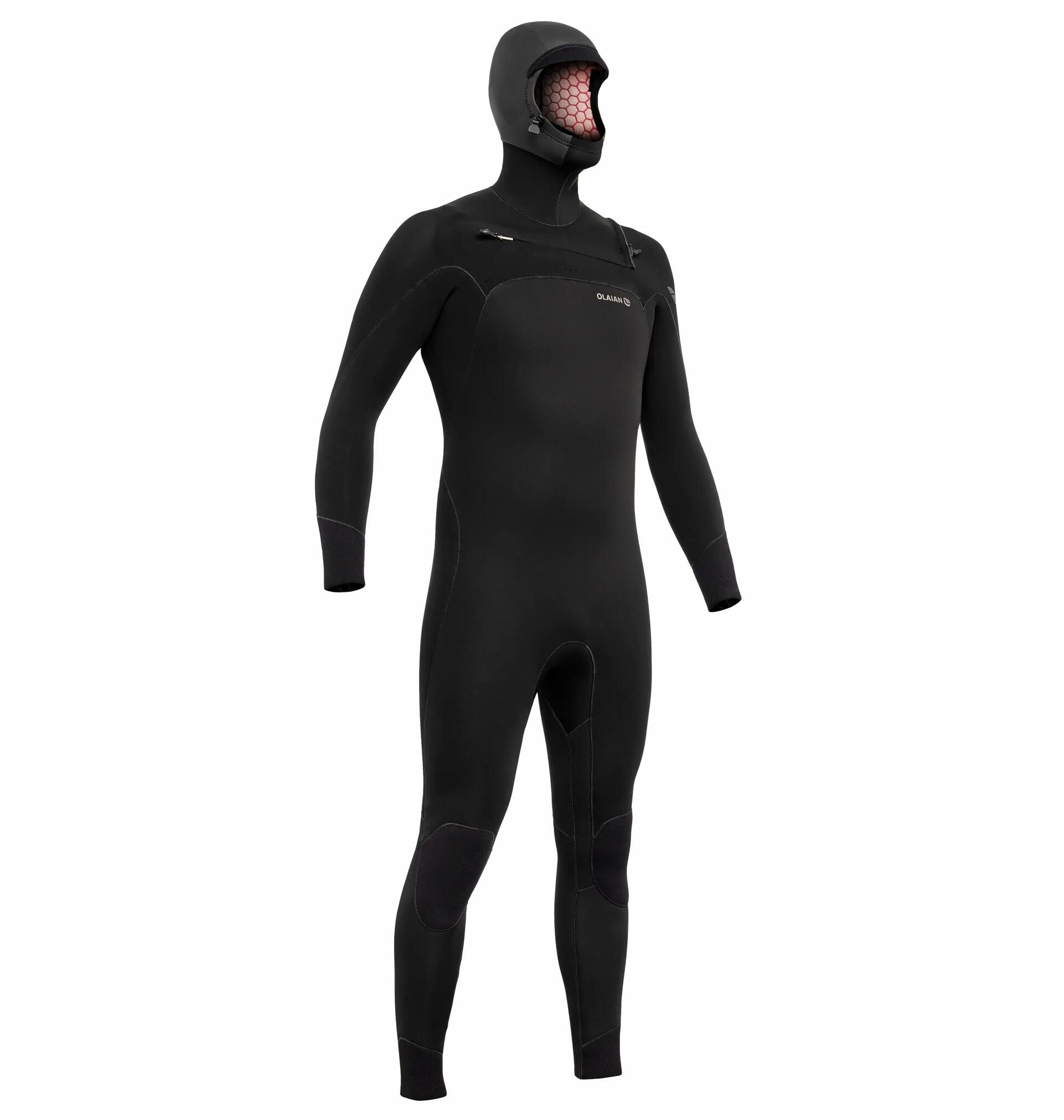combinaison neoprene homme 4/3mm front zip surf olaian by decathlon