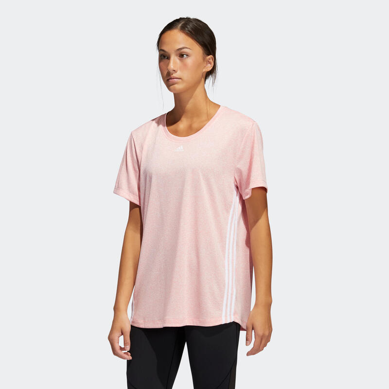 T-shirt cardio fitness femme rose
