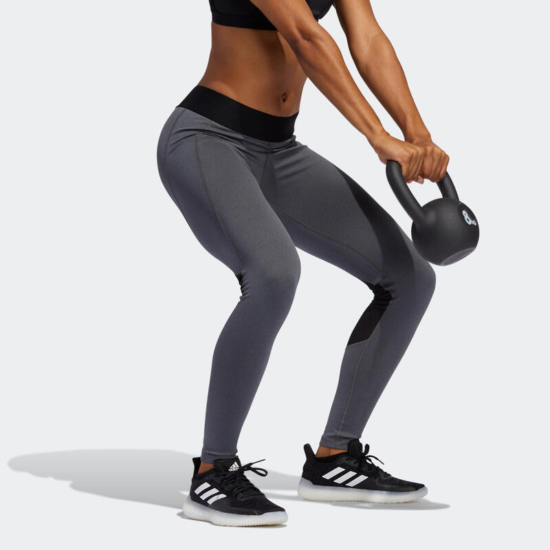Dámské fitness legíny Adidas šedé