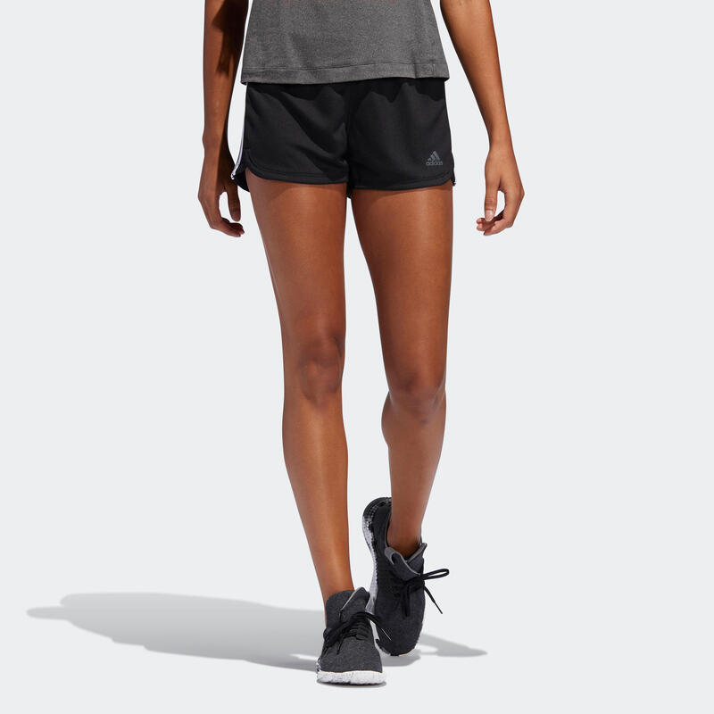 Short de fitness Adidas pacer 3-stripes knit noir femme