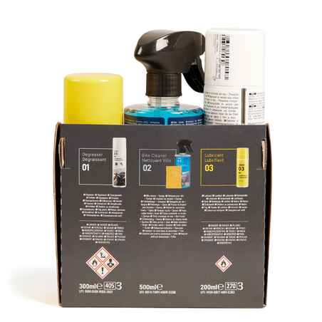 Bike Cleaning Kit (Sponge, Detergent, Degreaser, Lubricant)