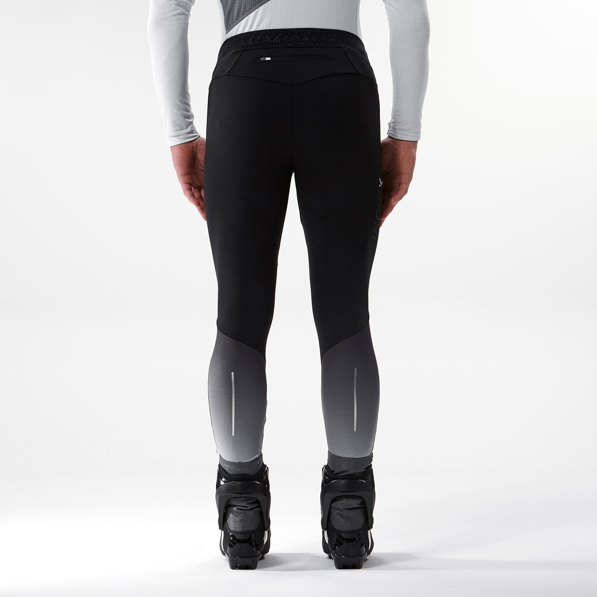 MEN'S CROSS-COUNTRY SKIING LEGGINGS 500 - BLACK 5/8