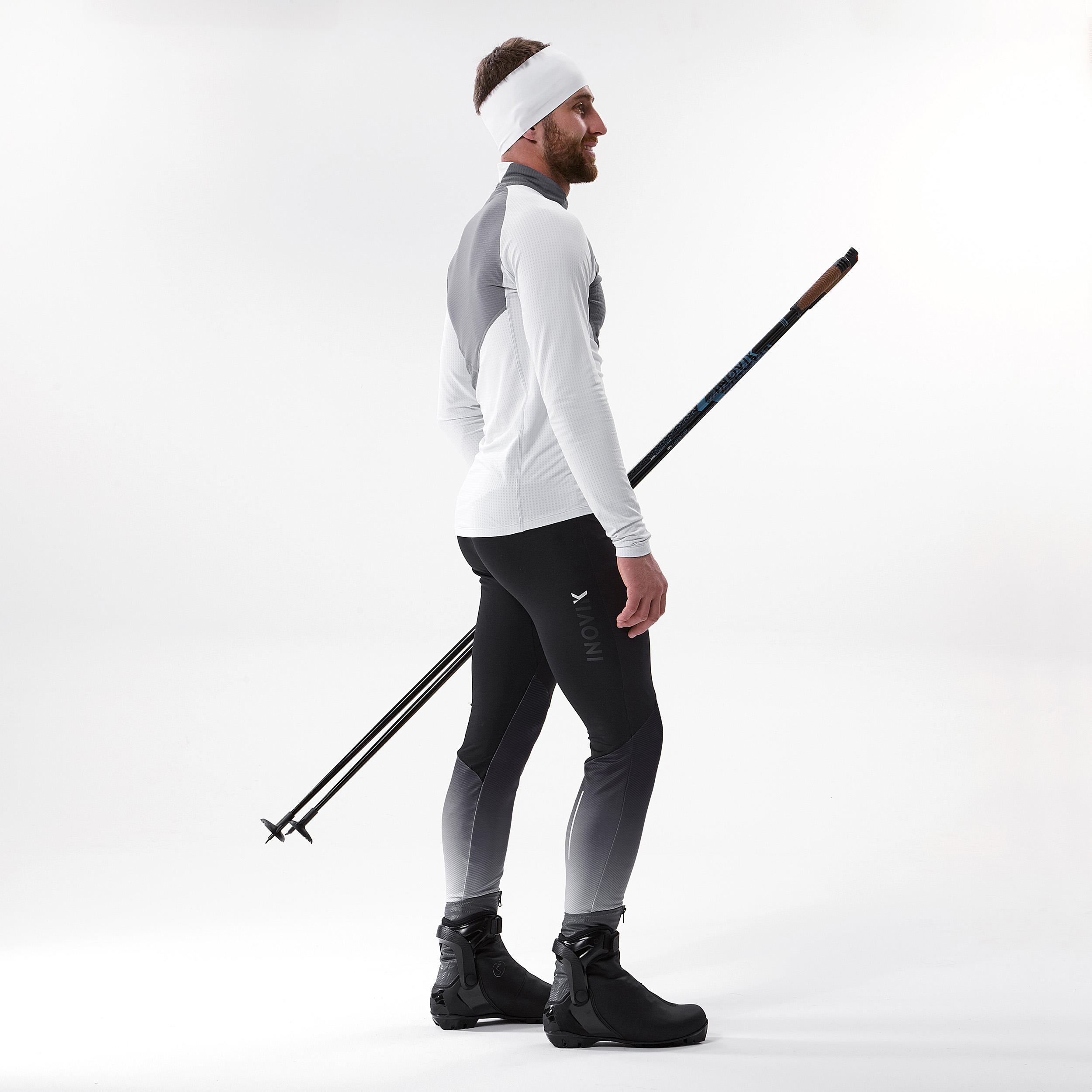 Men's Cross-Country Ski Leggings - XC S 500 Black - INOVIK