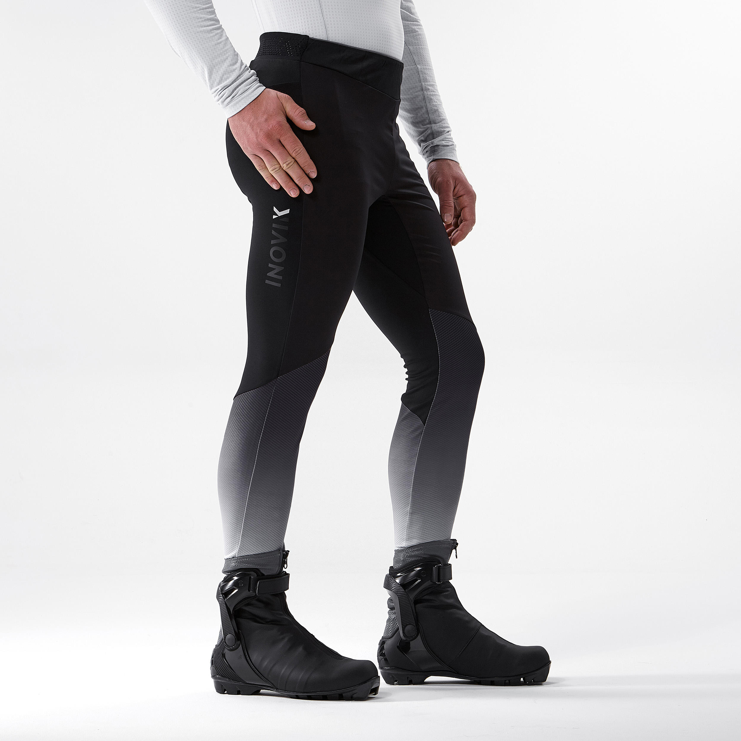 FISCHER-SKILETICS MULTISPORT-TIGHTS BLACK - Cross-country ski leggings