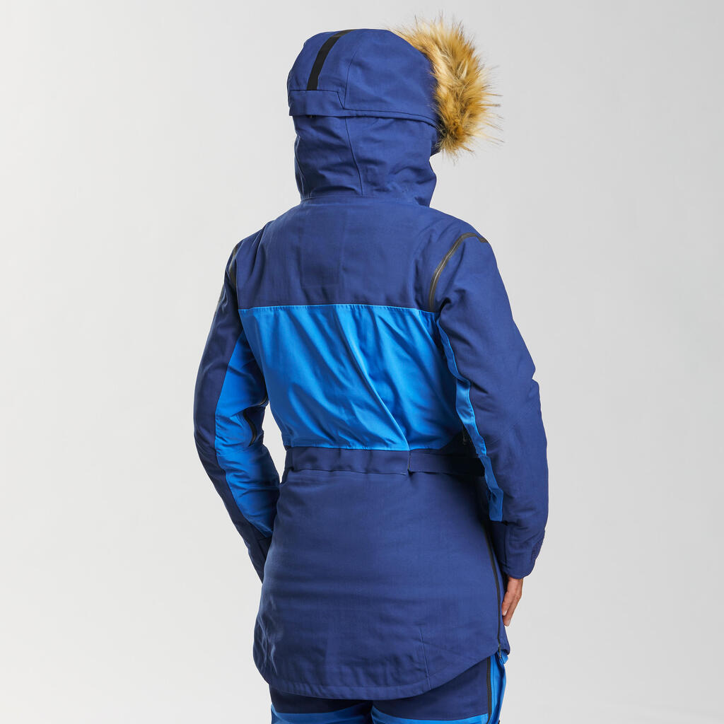 PARKA ZA TREKING 3 U 1 ARCTIC 900 TOPLA VODOOTPORNA PRILAGODLJIVA ŽENSKA PLAVA