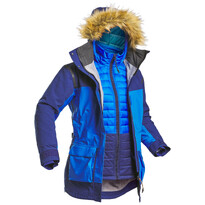 Куртка очень теплая водонепроницаемая модульная 3 в 1 arctic 900 ж FORCLAZ
